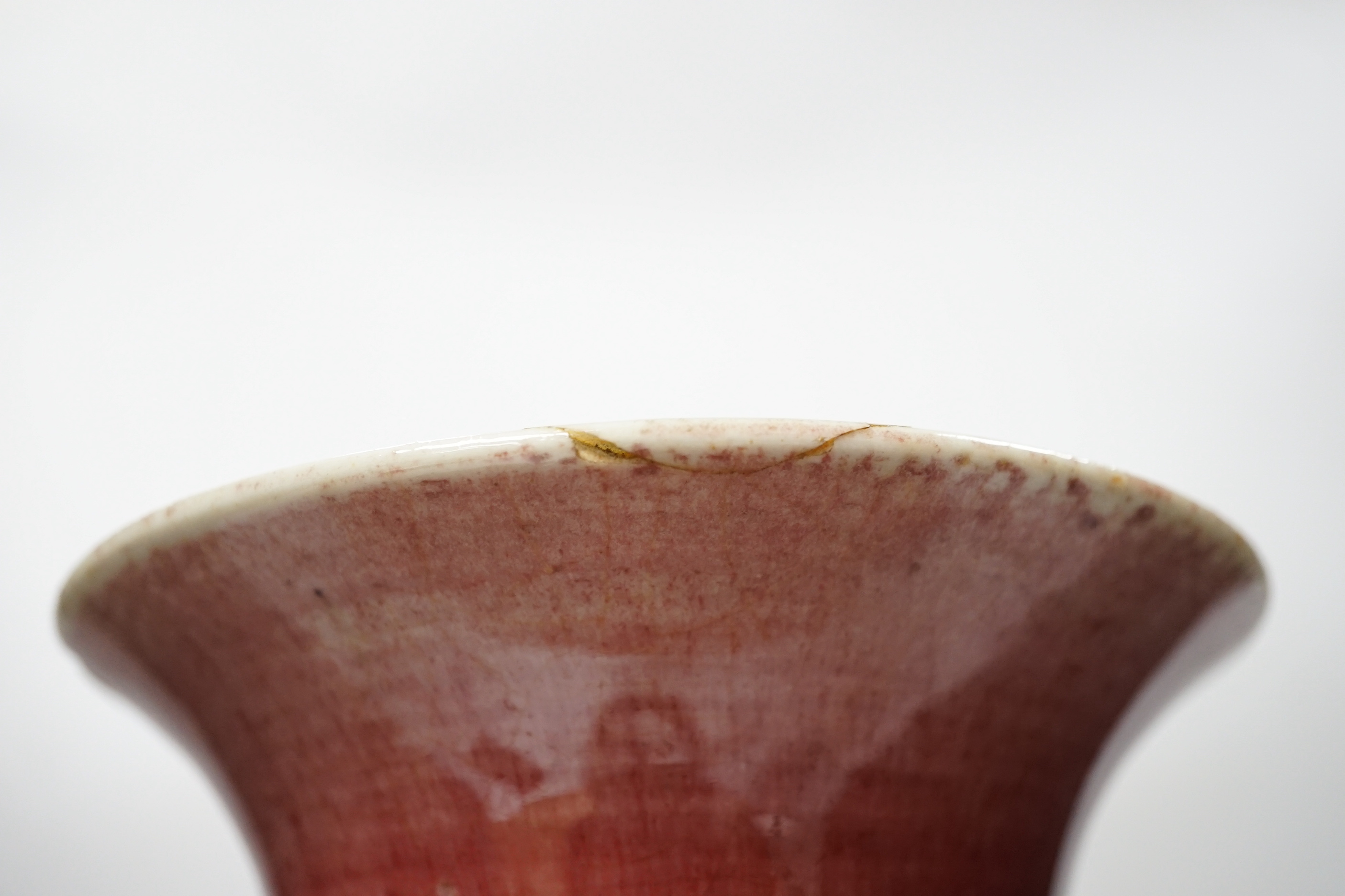 A 19th century Chinese sang de boeuf vase, 32cm high